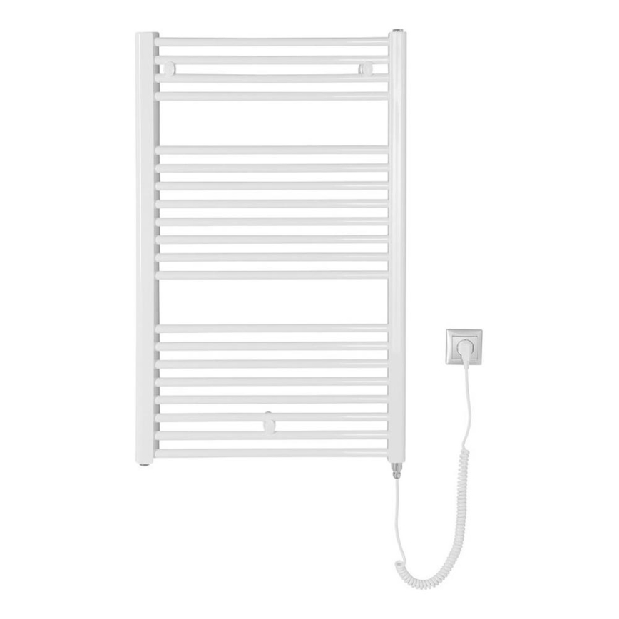 Aqualine - Koupelnový elektrický radiátor DIRECT-E 400W/230V 96 cm bílá rovný