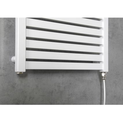 Aqualine - Koupelnový elektrický radiátor TONDI-E 300W/230V 97 cm bílá rovný