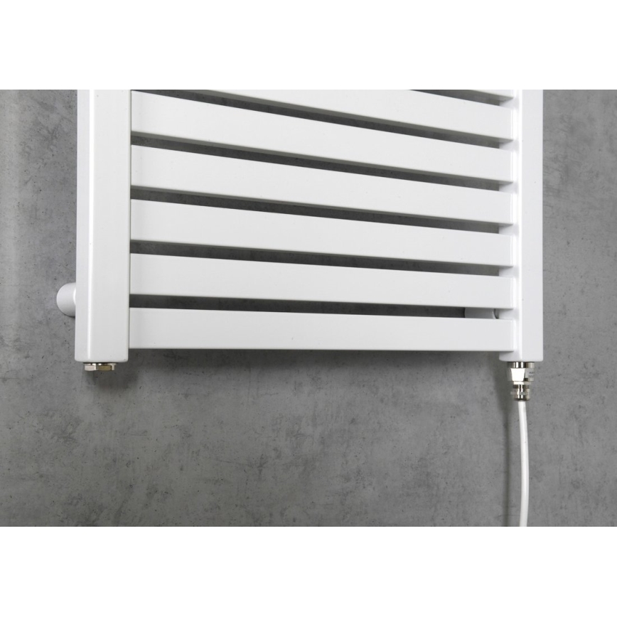 Aqualine - Koupelnový elektrický radiátor TONDI-E 300W/230V 97 cm bílá rovný