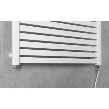 Aqualine - Koupelnový elektrický radiátor TONDI-E 400W/230V 97 cm bílá rovný