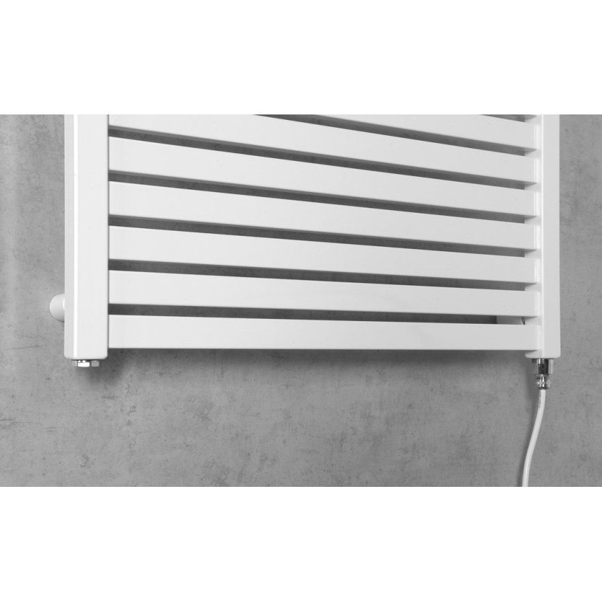 Aqualine - Koupelnový elektrický radiátor TONDI-E 400W/230V 97 cm bílá rovný
