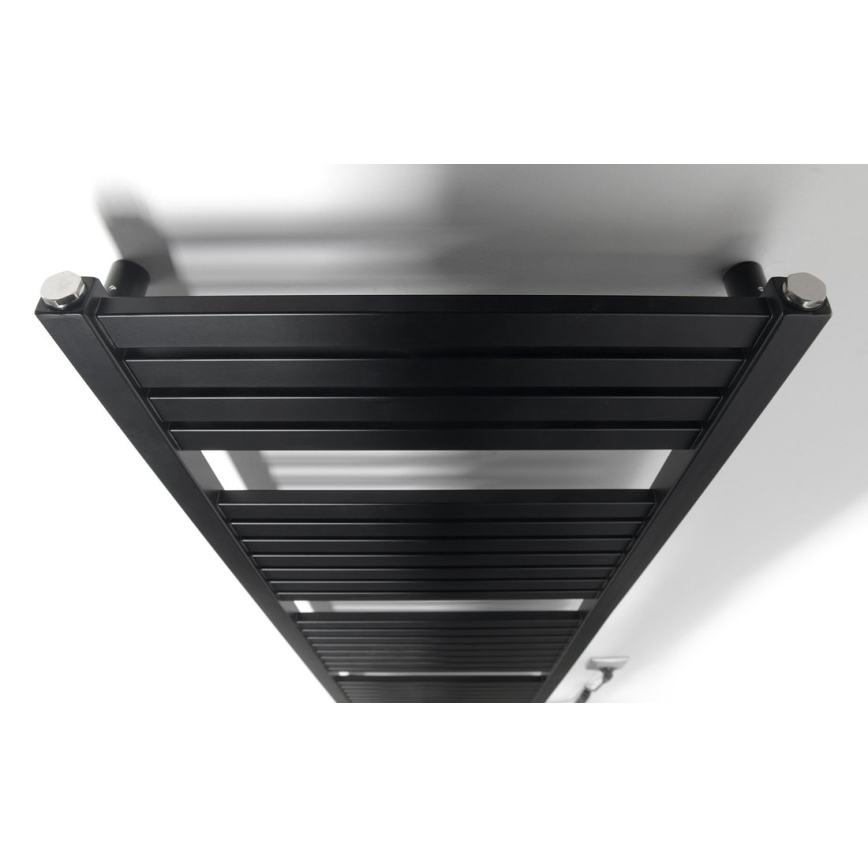 Aqualine - Koupelnový elektrický radiátor TONDI-E 500W 133x45 cm matná černá