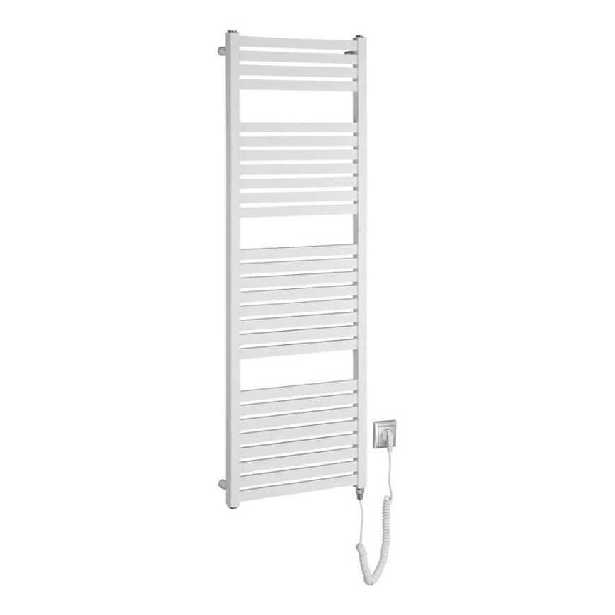 Aqualine - Koupelnový elektrický radiátor TONDI-E 500W/230V 133 cm bílá rovný