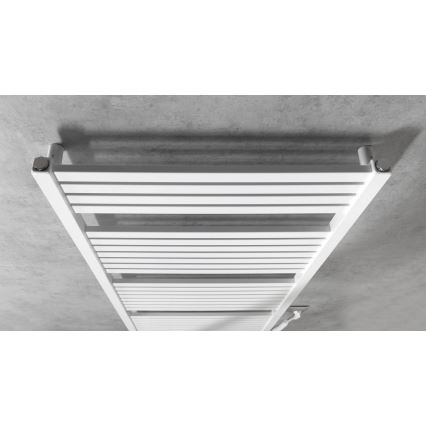 Aqualine - Koupelnový elektrický radiátor TONDI-E 800W/230V 169 cm bílá rovný