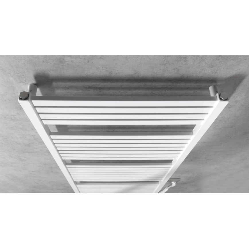 Aqualine - Koupelnový elektrický radiátor TONDI-E 800W/230V 169 cm bílá rovný