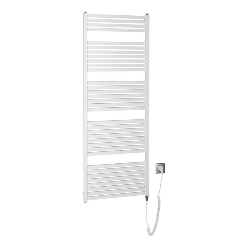 Aqualine - Koupelnový elektrický radiátor TONDI-E 800W/230V 169 cm bílá rovný