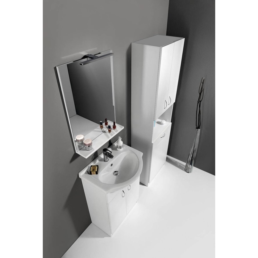 Aqualine - Zrcadlo BETA 50x70 cm bílá