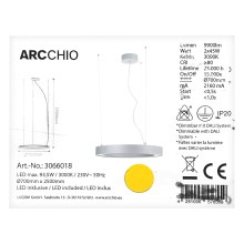 Arcchio - LED Lustr na lanku PIETRO 2xLED/45W/230V