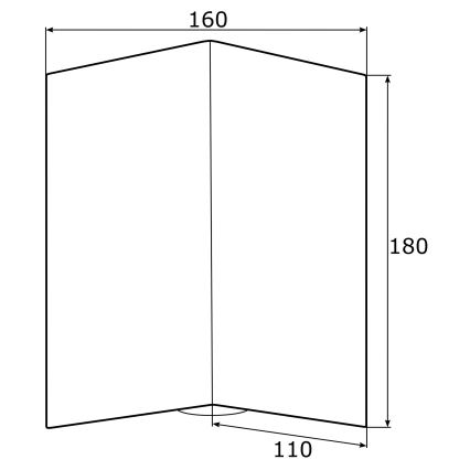 Argon 0914 - Nástěnné svítidlo SKIATOS 2xGU10/5W/230V černá