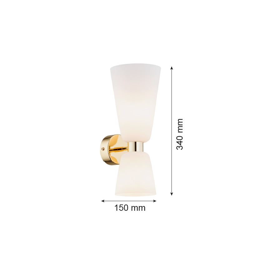 Argon 1034 - Nástěnné svítidlo RENO 2xE14/7W/230V