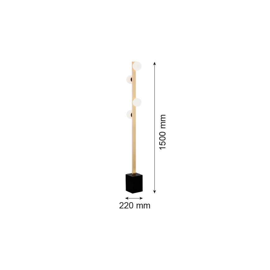 Argon 1738 - Stojací lampa FREEMONT 4xG9/5W/230V