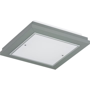 Argon 1868 - Stropní svítidlo TABOR 4xE27/15W/230V 42x42 cm šedá