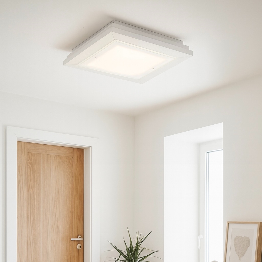 Argon 1870 - Stropní svítidlo TABOR 4xE27/15W/230V 52x52 cm bílá