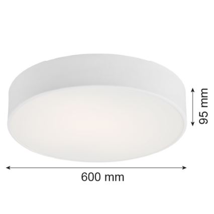 Argon 2082 - Stropní svítidlo DARLING 5xE27/15W/230V pr. 60 cm bílá