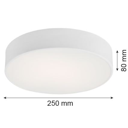 Argon 3082 - Stropní svítidlo DARLING 2xE27/15W/230V pr. 25 cm bílá