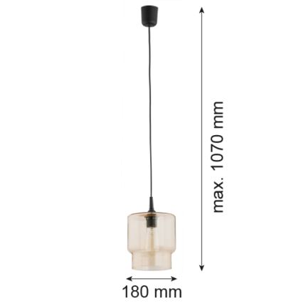 Argon 3273 - Lustr na lanku NEWA 1xE27/15W/230V béžová