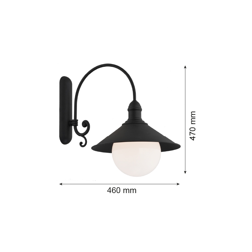 Argon 3286 - Nástěnné svítidlo ERBA BIS 1xE27/60W/230V