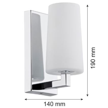 Argon 3358 - Nástěnné svítidlo CAMELOT 1xE27/15W/230V lesklý chrom