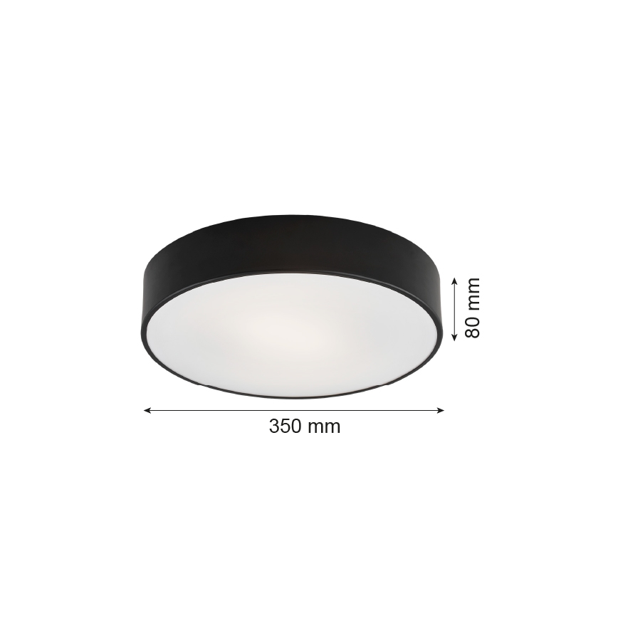 Argon 3570  - LED Stropní svítidlo DARLING LED/25W/230V pr. 35 cm černá
