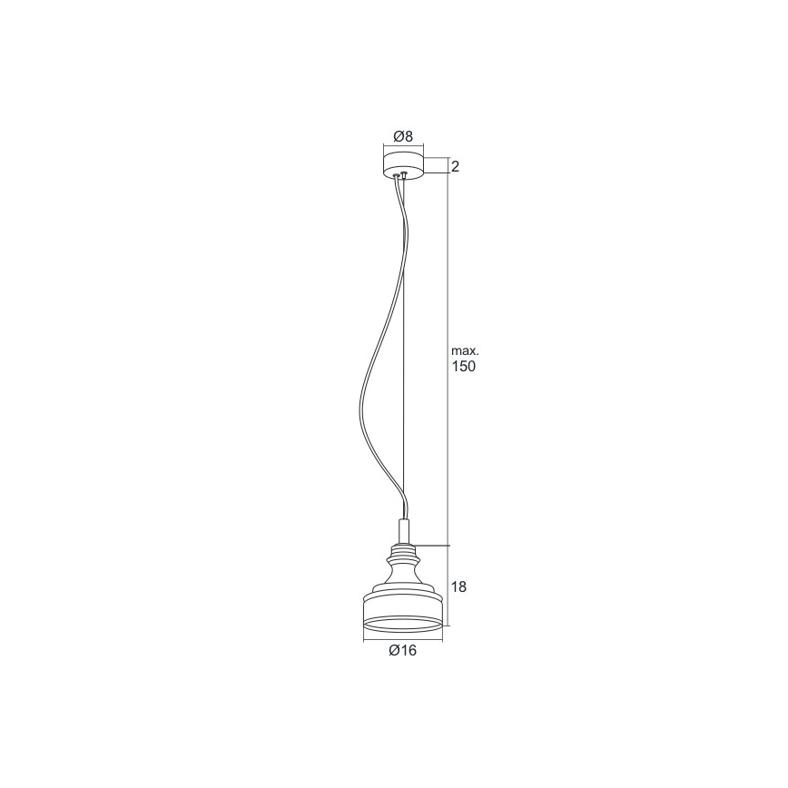 Argon 3795 - LED Lustr na lanku TULUZA LED/5W/230V