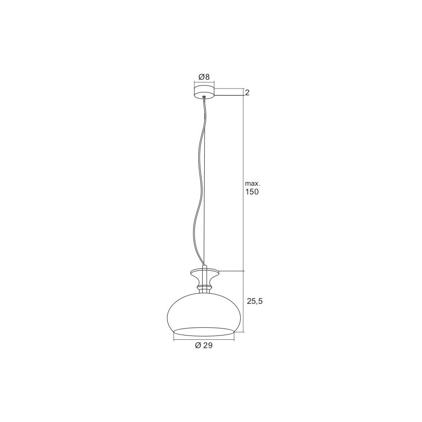 Argon 3805 - LED Lustr na lanku GROSSETO LED/8W/230V