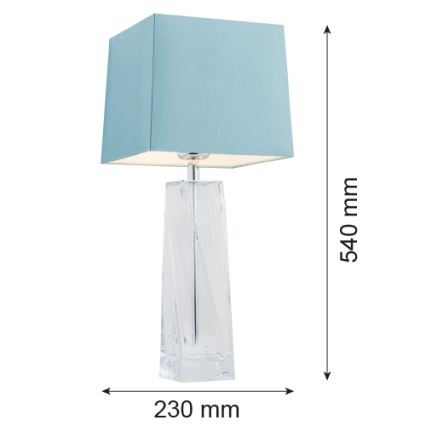 Argon 3839 - Stolní lampa LILLE 1xE27/15W/230V modrá