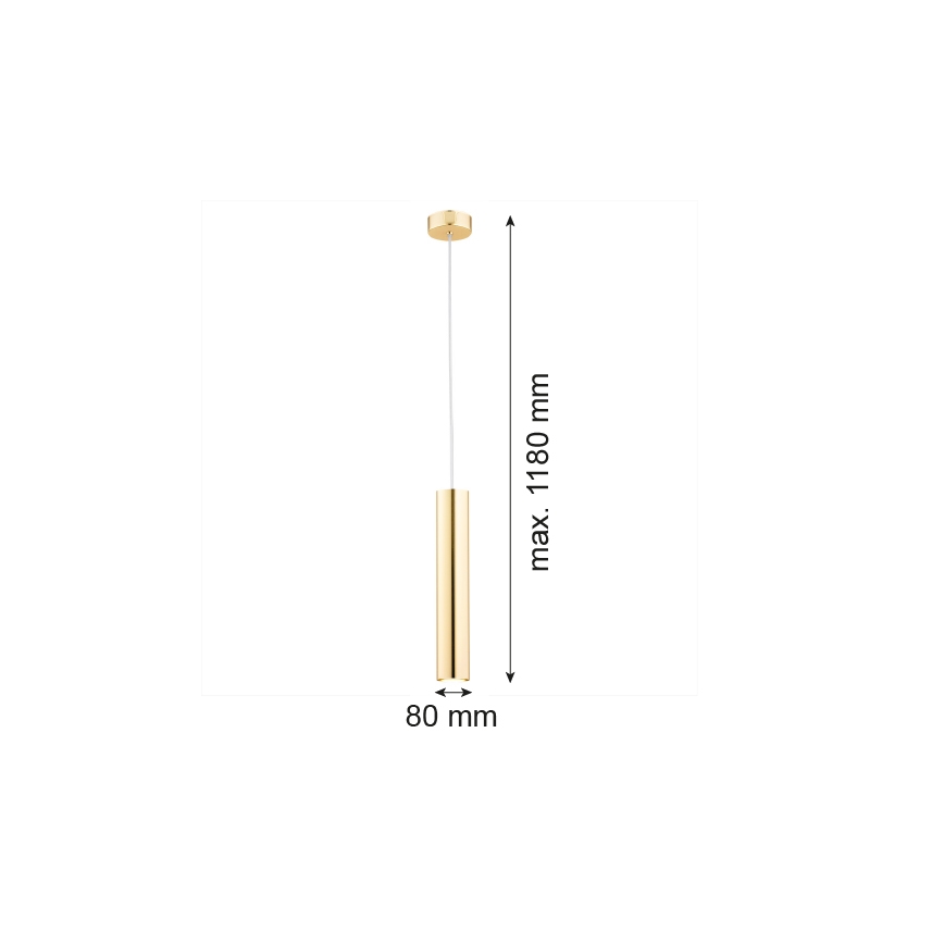 Argon 4057 - Lustr na lanku GOMERA 1xGU10/5W/230V mosaz