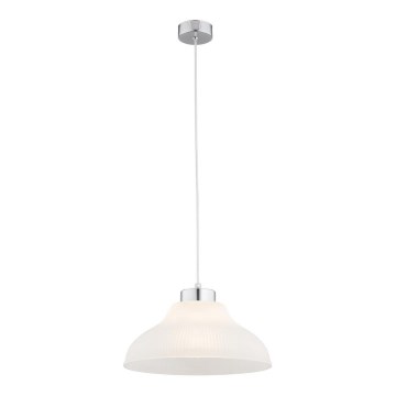 Argon 4092 - Lustr na lanku LAGUNA 1xE27/15W/230V lesklý chrom/bílá