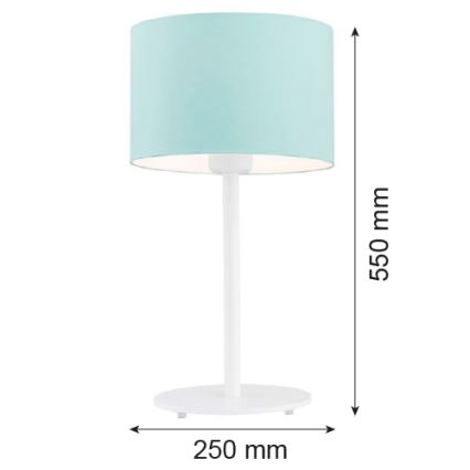 Argon 4127 - Stolní lampa MAGIC 1xE27/15W/230V tyrkysová/bílá