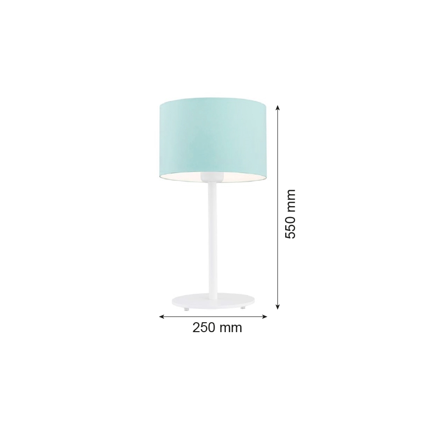 Argon 4127 - Stolní lampa MAGIC 1xE27/15W/230V tyrkysová/bílá