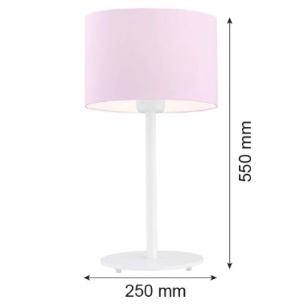 Argon 4128 - Stolní lampa MAGIC 1xE27/15W/230V růžová/bílá