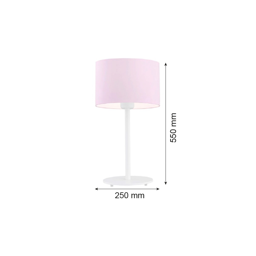 Argon 4128 - Stolní lampa MAGIC 1xE27/15W/230V růžová/bílá