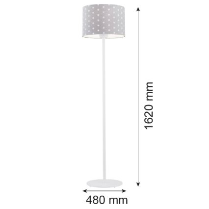 Argon 4130 - Stojací lampa MAGIC 1xE27/15W/230V šedá/bílá
