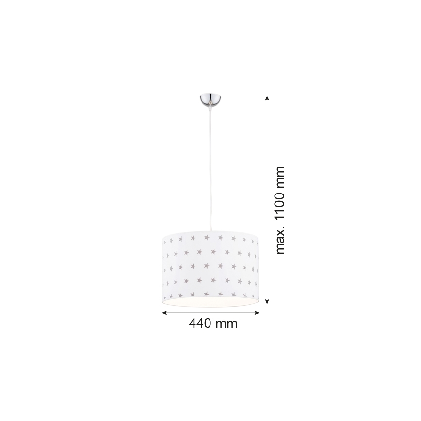 Argon 4133 - Lustr na lanku MAGIC 1xE27/15W/230V bílá
