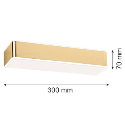 Argon 4148 - Nástěnné svítidlo RODAN 1xE27/15W/230V zlatá