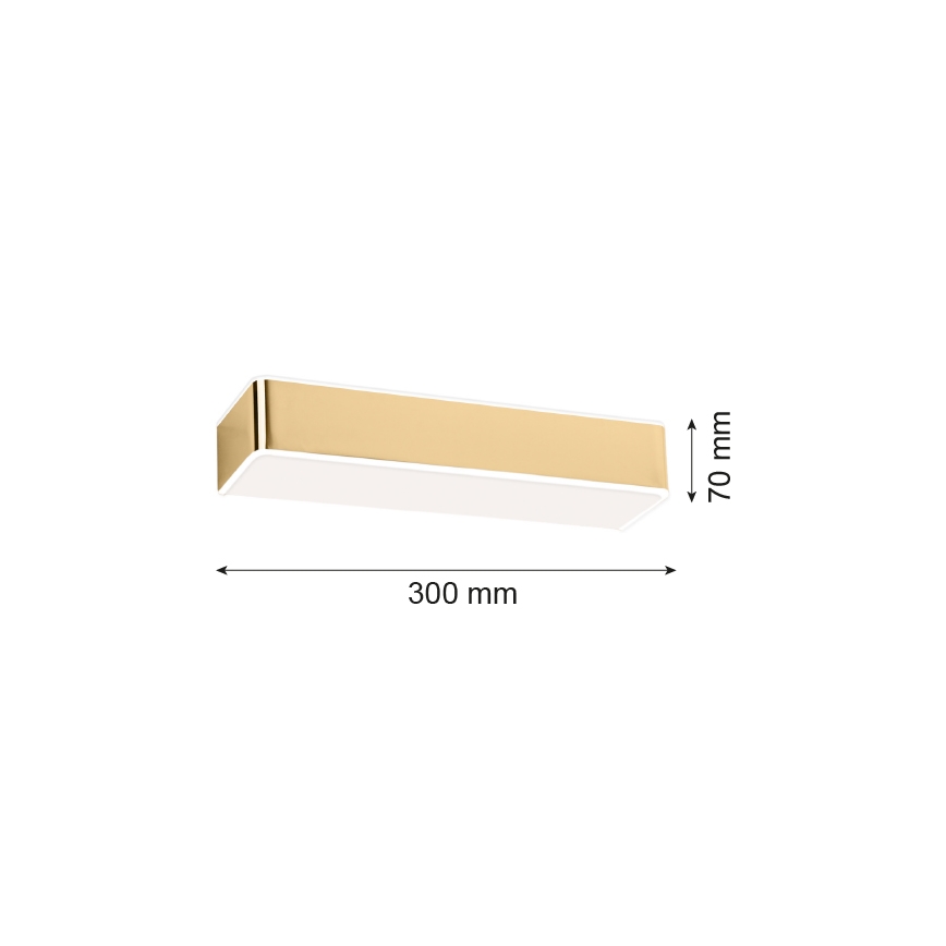 Argon 4148 - Nástěnné svítidlo RODAN 1xE27/15W/230V zlatá