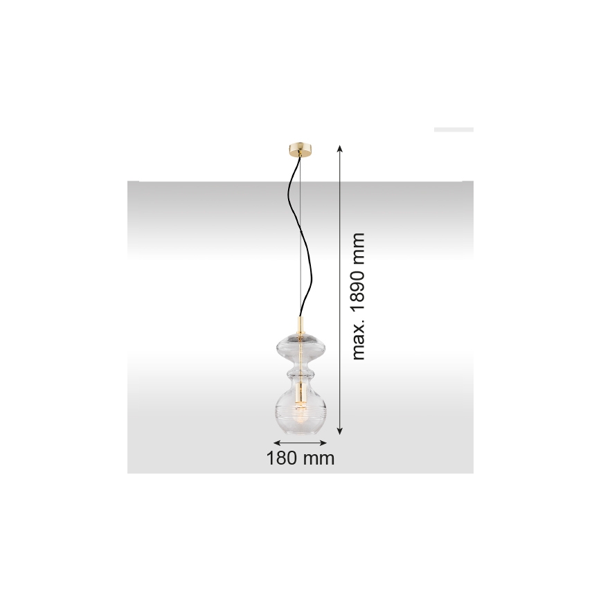 Argon 4203 - Lustr na lanku BILBAO 1xE27/15W/230V