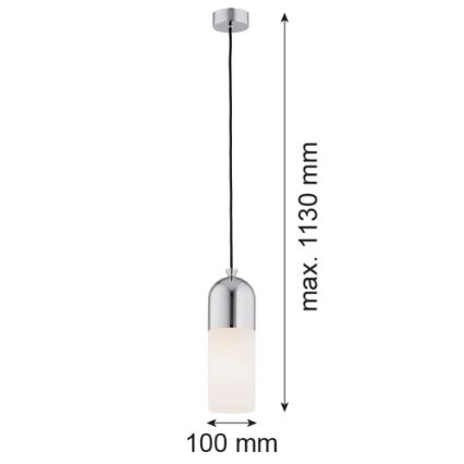 Argon 4211 - Lustr na lanku BURGOS 1xE27/15W/230V lesklý chrom