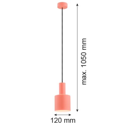 Argon 4218 - Lustr na lanku SINES 1xE27/15W/230V pr. 12 cm oranžová