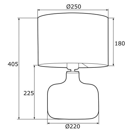 Argon 4236 - Stolní lampa BEJA 1xE27/15W/230V černá/mosaz