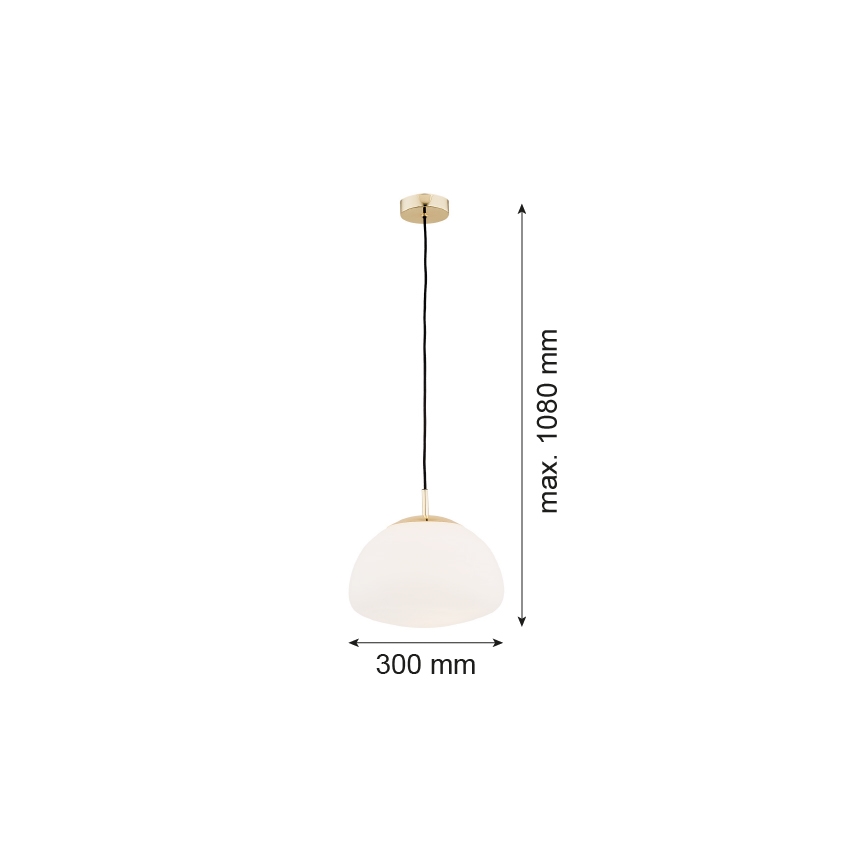 Argon 4316 - Lustr na lanku TRINI 1xE27/15W/230V mosaz