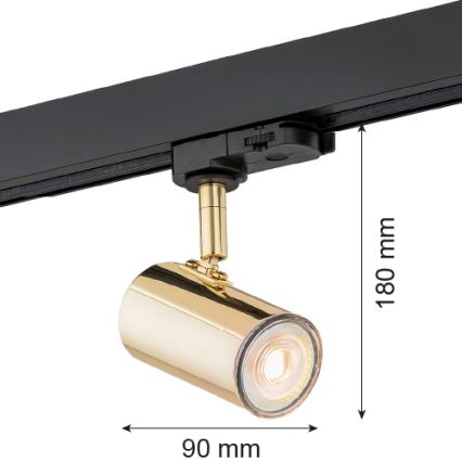 Argon 4328 - Bodové svítidlo do lištového systému HORTA 1xGU10/5W/230V mosaz