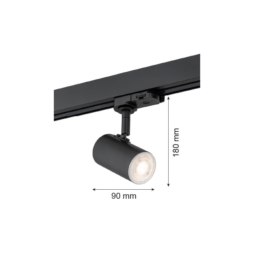 Argon 4329 - Bodové svítidlo do lištového systému HORTA 1xGU10/5W/230V černá