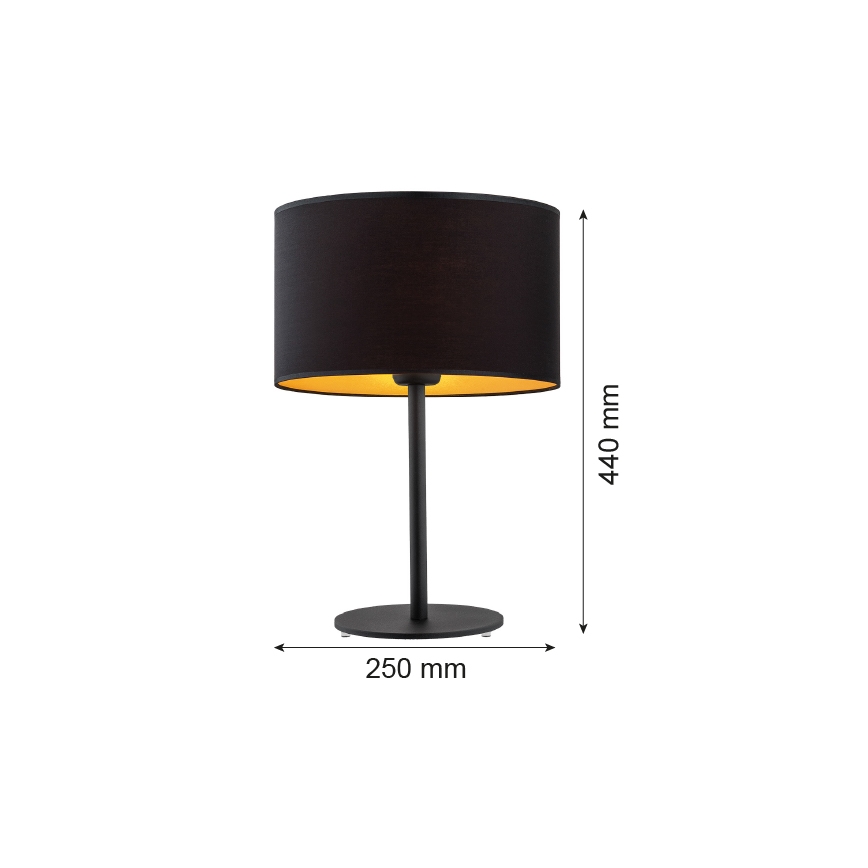 Argon 4342 - Stolní lampa KARIN 1xE27/15W/230V černá