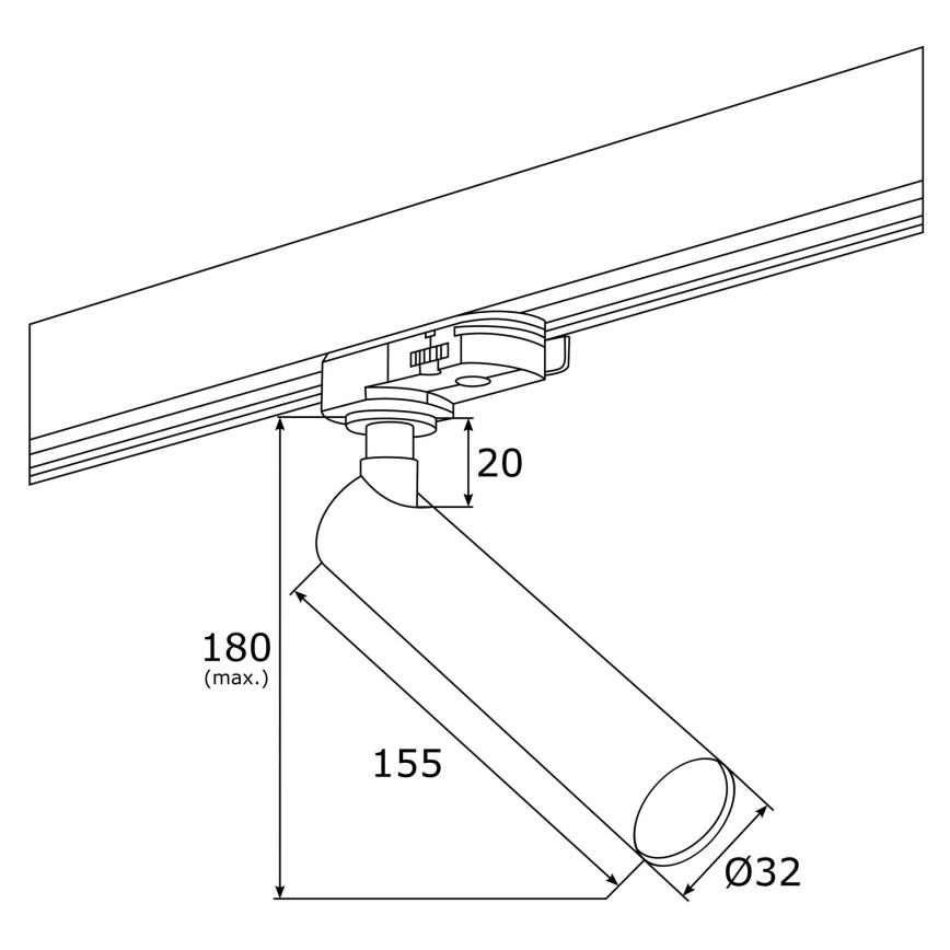 Argon 4353 - LED Bodové svítidlo do lištového systému ELBRUS LED/4,5W/230V bílá