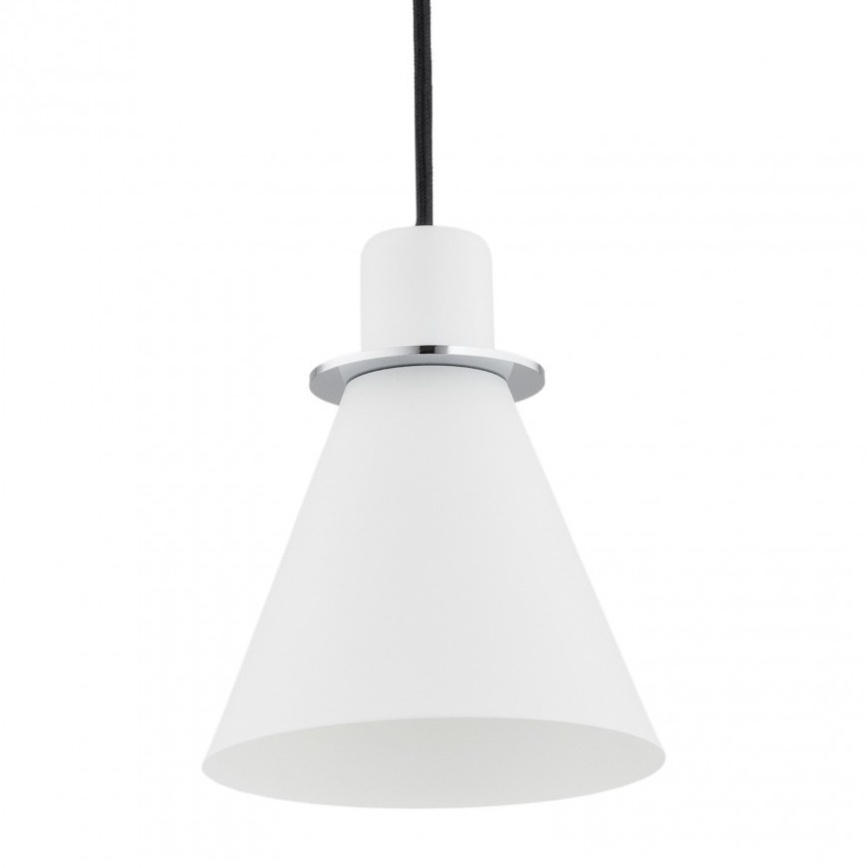 Argon 4681 - Lustr na lanku BEVERLY 1xE27/15W/230V bílá/lesklý chrom