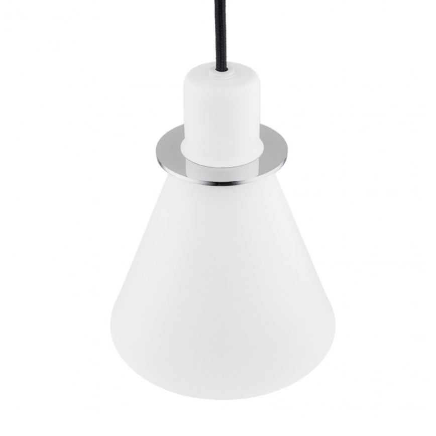Argon 4681 - Lustr na lanku BEVERLY 1xE27/15W/230V bílá/lesklý chrom