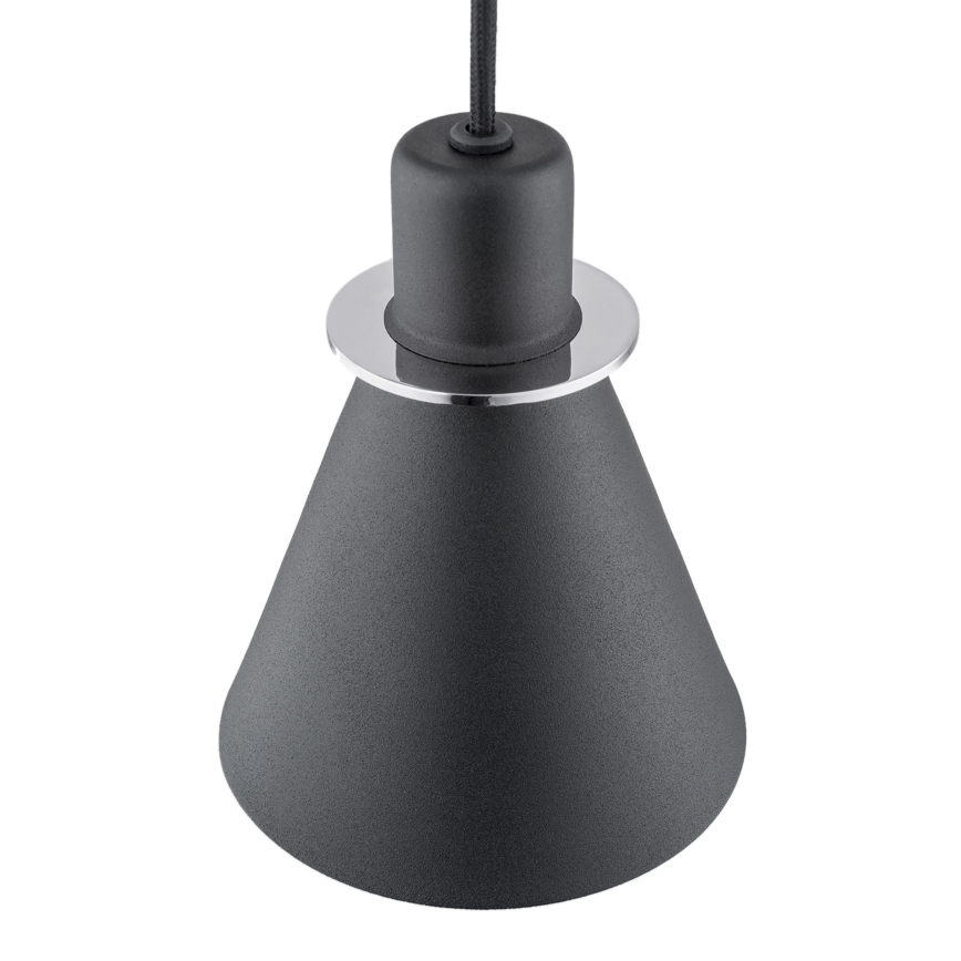 Argon 4688 - Lustr na lanku BEVERLY 1xE27/15W/230V černá/lesklý chrom