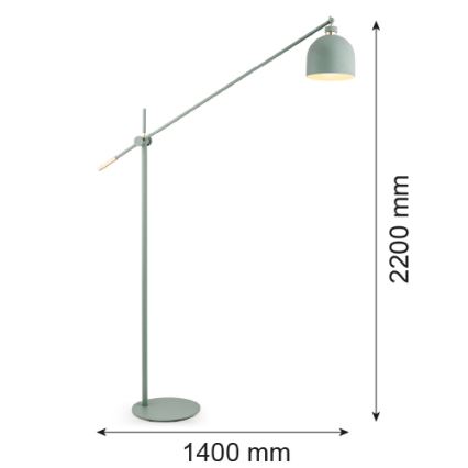 Argon 4736 - Stojací lampa DETROIT 1xE27/15W/230V zelená