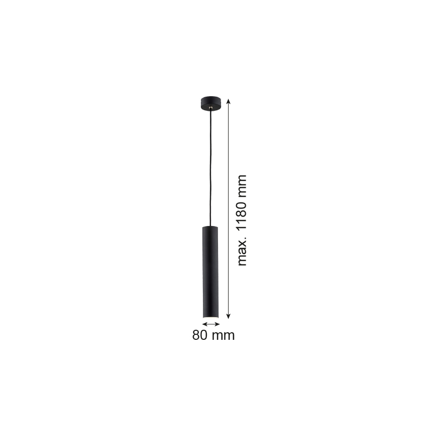Argon 4756 - Lustr na lanku GOMERA 1xGU10/5W/230V černá